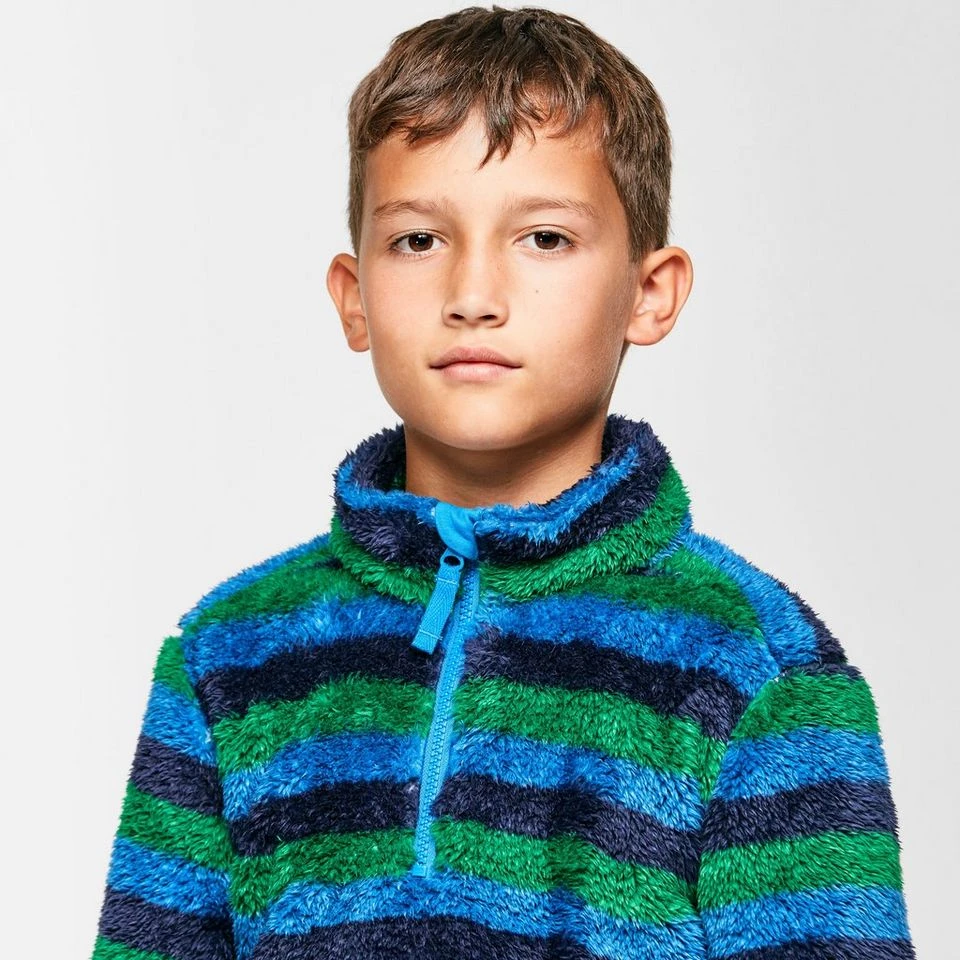 Kids' Stripe Print Half-zip Fleece 4 Kids' Stripe Print Half-zip Fleece - Image 4
