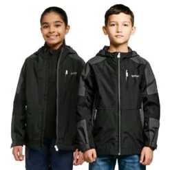 Regatta Childs Calderdale II Jacket Black/Seal Grey -Clothing Store go 416667 z