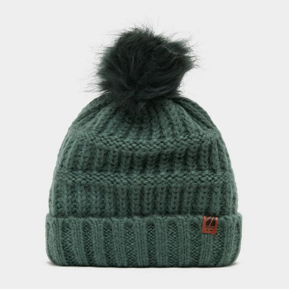 Womens Josie Bobble Hat Green 1 Womens Josie Bobble Hat Green