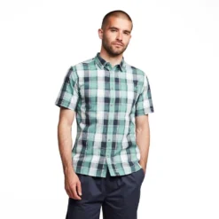 Men’s Dunster Short Sleeve Organic Cotton Shirt -Clothing Store go 521405 z