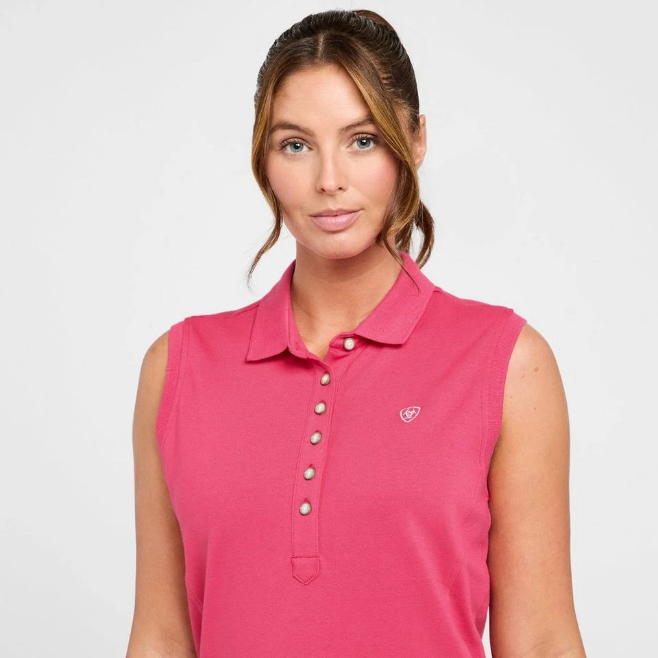 Ariat Women's Prix 2.0 Sleeveless Polo Shirt 4 Ariat Women's Prix 2.0 Sleeveless Polo Shirt - Image 4