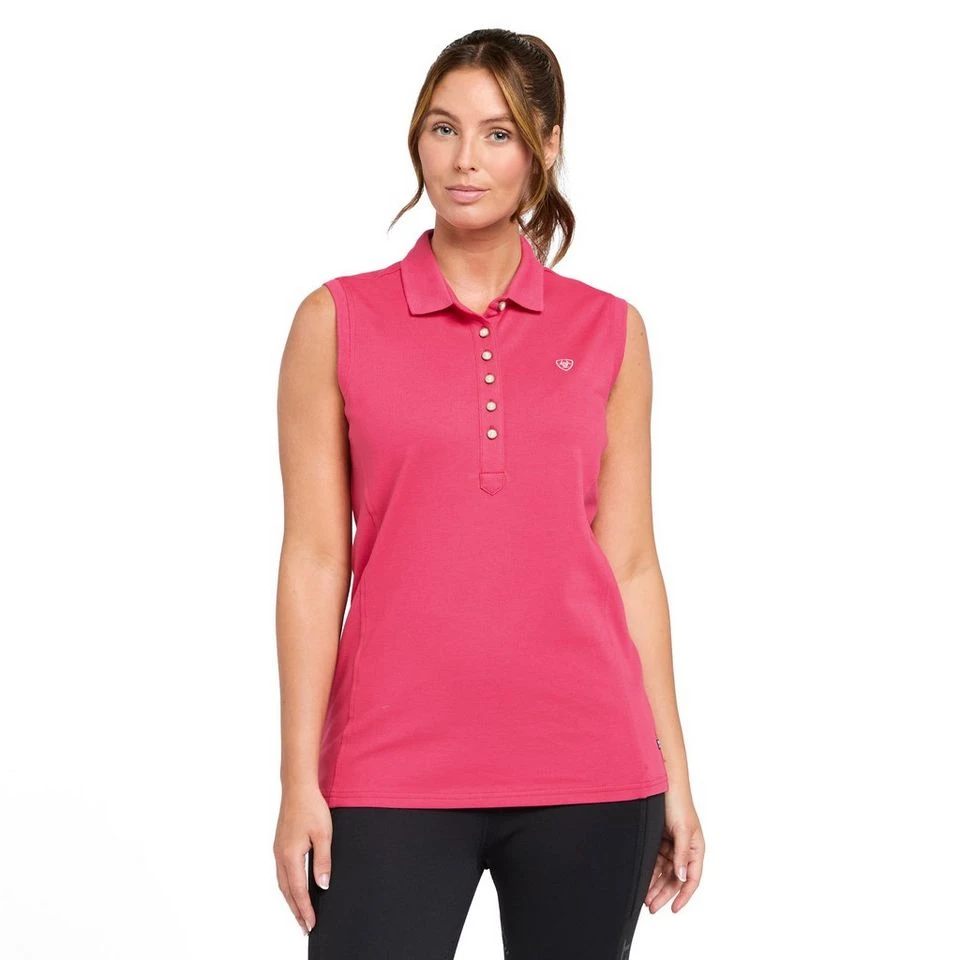 Ariat Women's Prix 2.0 Sleeveless Polo Shirt 5 Ariat Women's Prix 2.0 Sleeveless Polo Shirt - Image 5