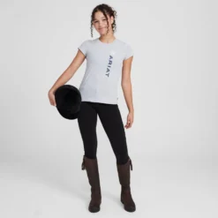 Ariat Kids’ Vertical Logo Short Sleeved Top 6 Ariat Kids’ Vertical Logo Short Sleeved Top -Clothing Store go 574113 c