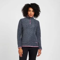 Women's Lynda Grid Half Zip Grid Fleece