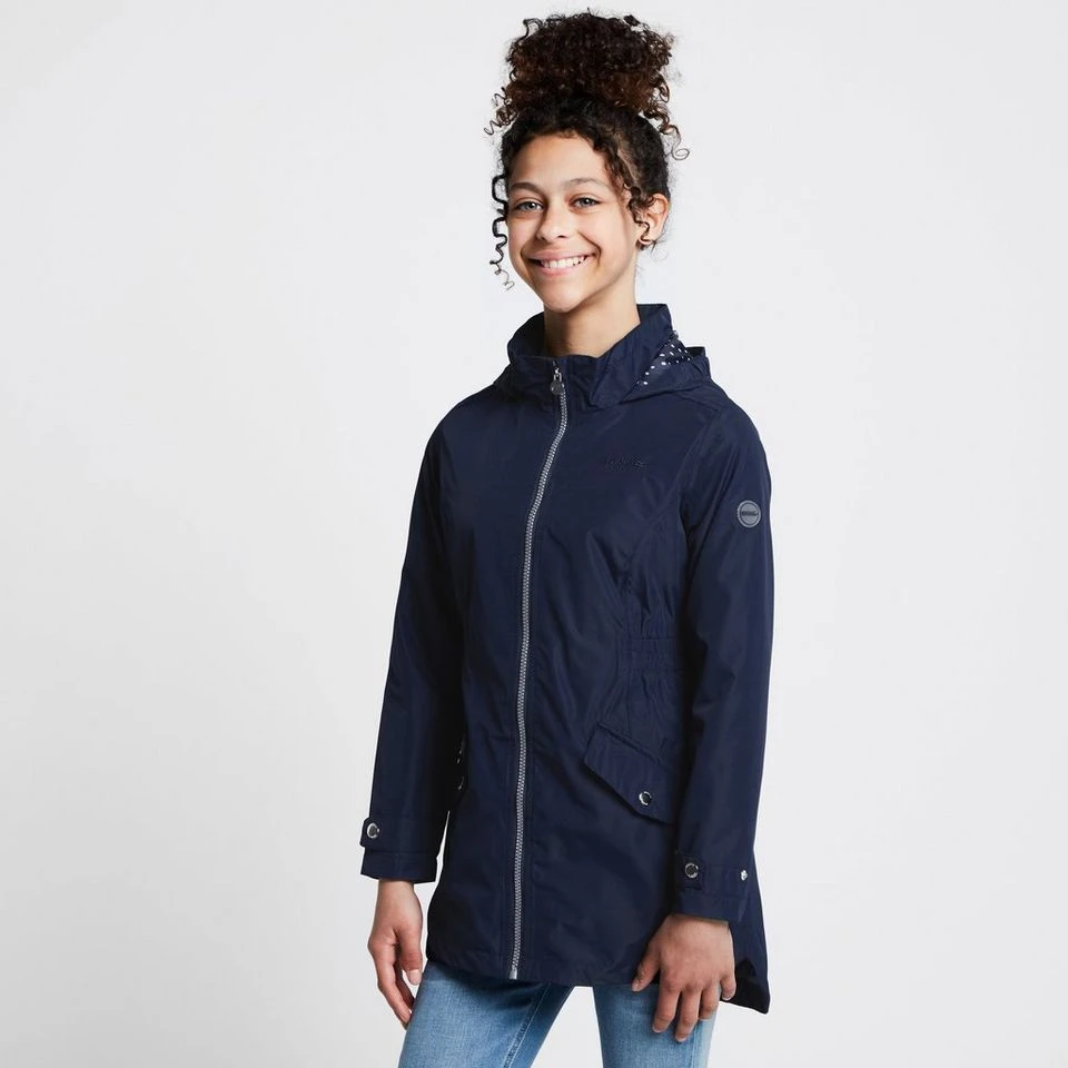 Regatta Kids Talei Waterproof Jacket Navy 1 Regatta Kids Talei Waterproof Jacket Navy