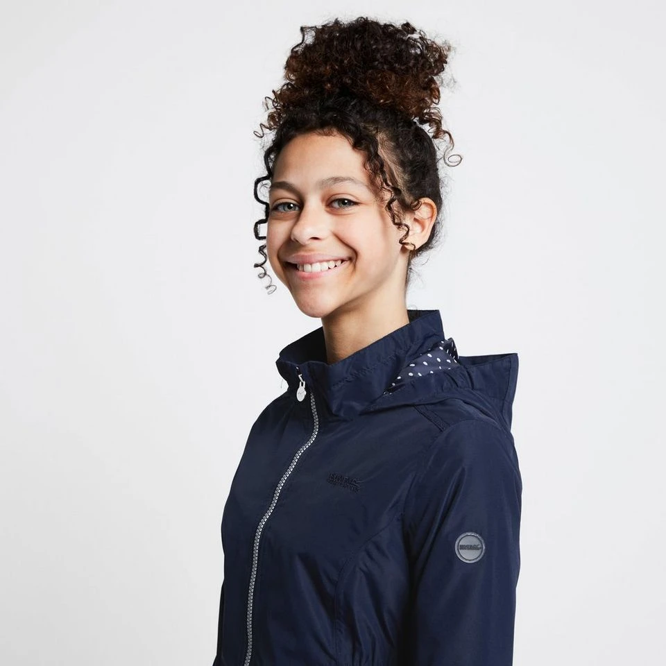 Regatta Kids Talei Waterproof Jacket Navy 3 Regatta Kids Talei Waterproof Jacket Navy - Image 3