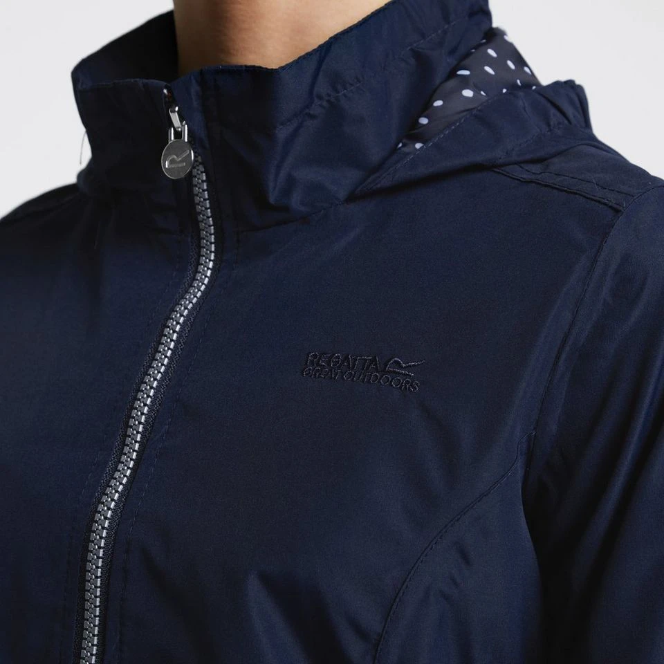 Regatta Kids Talei Waterproof Jacket Navy 6 Regatta Kids Talei Waterproof Jacket Navy - Image 6