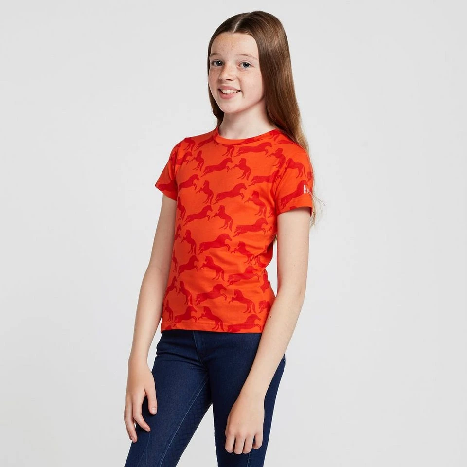 Kids' Organic Micky Printed Cotton T-Shirt Mandarine Orange 1 Kids' Organic Micky Printed Cotton T-Shirt Mandarine Orange