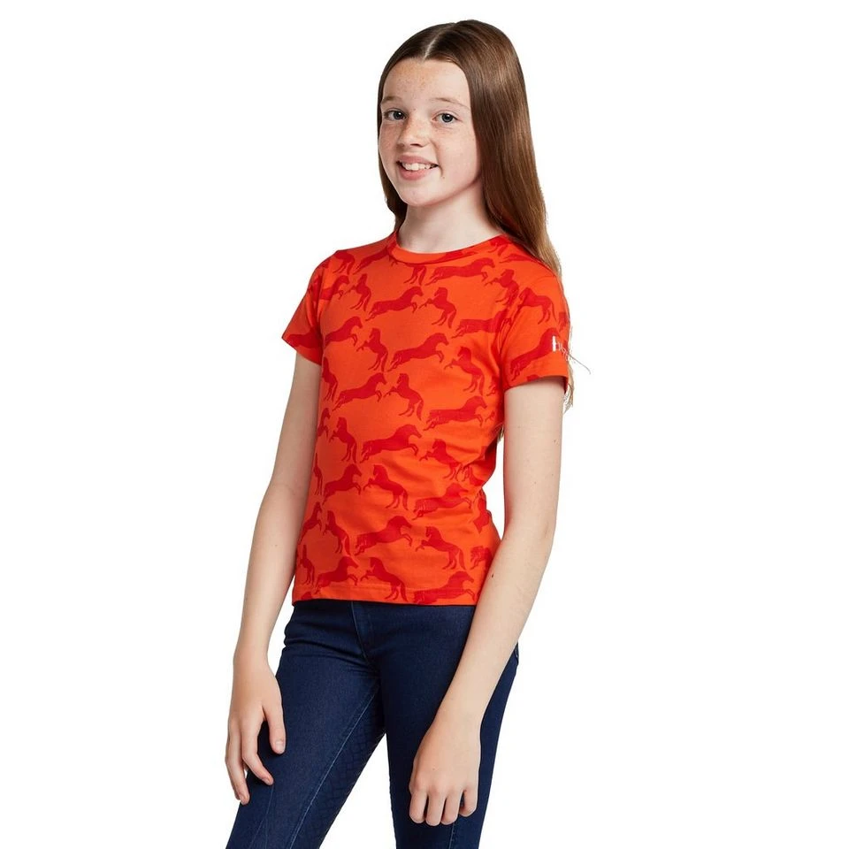 Kids' Organic Micky Printed Cotton T-Shirt Mandarine Orange 7 Kids' Organic Micky Printed Cotton T-Shirt Mandarine Orange - Image 7