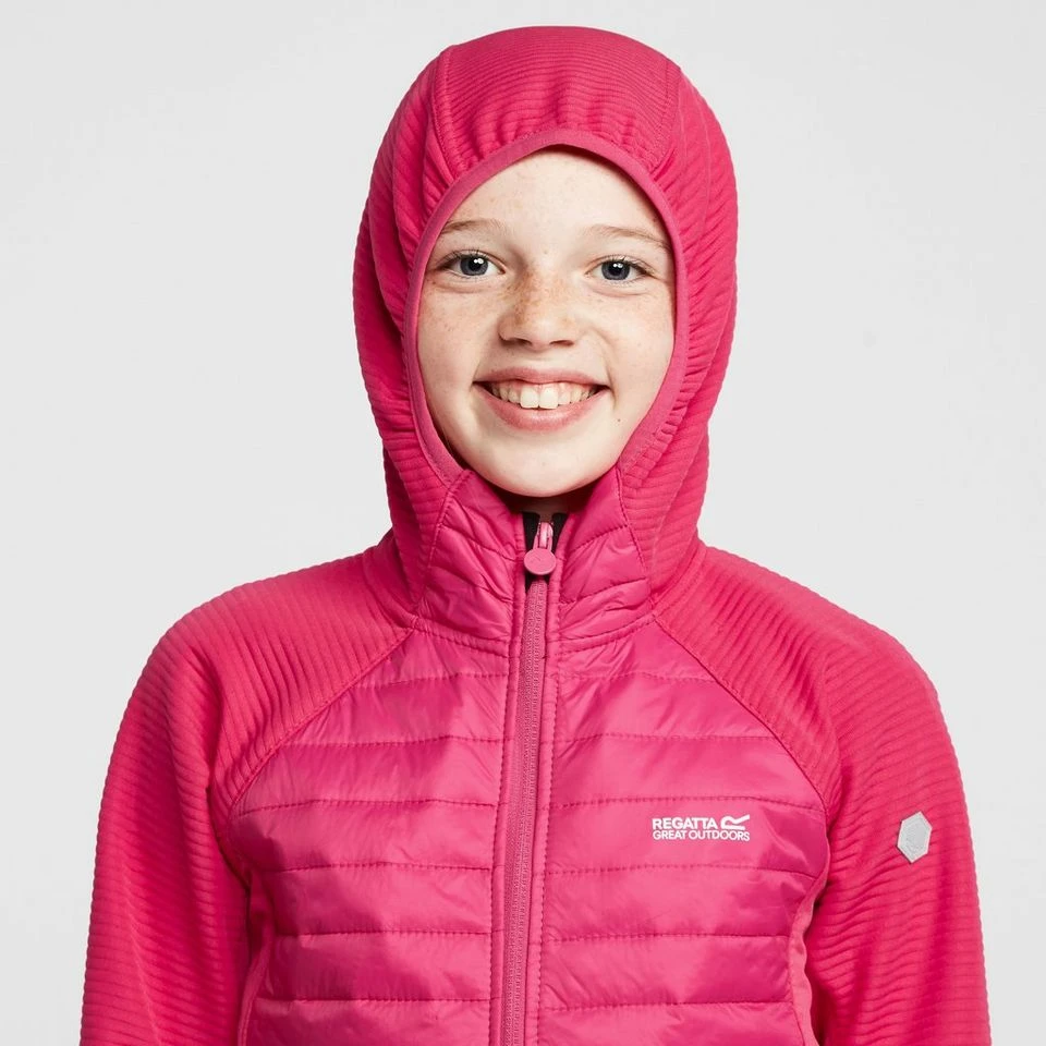 Regatta Childs Kielder Hybrid V Jacket Pink Fusion 4 Regatta Childs Kielder Hybrid V Jacket Pink Fusion - Image 4