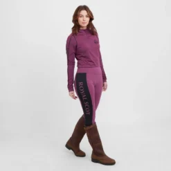 Women's Full Seat Riding Tights In Wine -Clothing Store go 600894 c