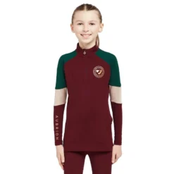 Kids' Newbury Long Sleeved Base Layer Wine -Clothing Store go 614415 z