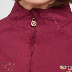 Women's Team Long Sleeve Base Layer In Mulberry -Clothing Store go 614477 g