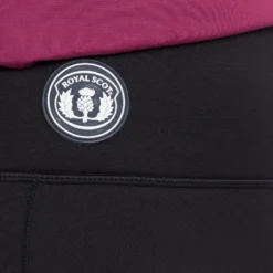 Women's Knee Patch Riding Leggings In Black -Clothing Store go 629877 d