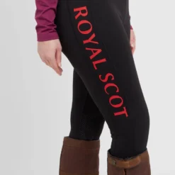 Women's Knee Patch Riding Leggings In Black -Clothing Store go 629877 e